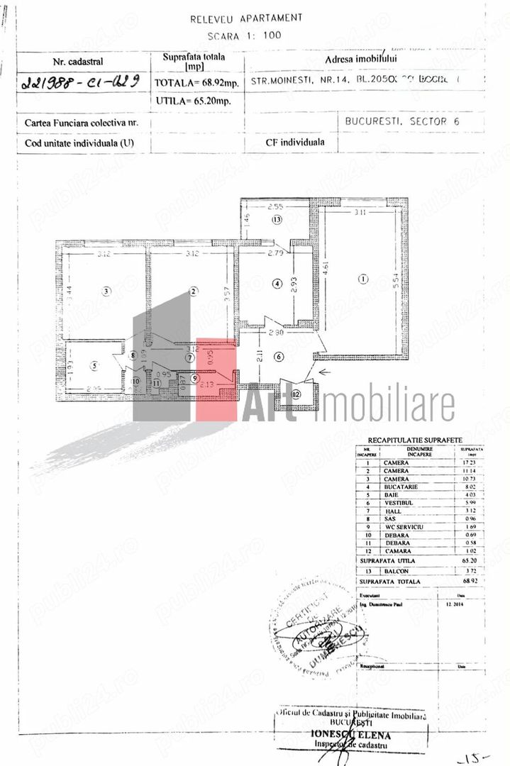 Apartament 3 CAMERE - 70mp - 5 MIN GORJULUI - parcul liniei FAZA 3 - 4 min - Poză 3