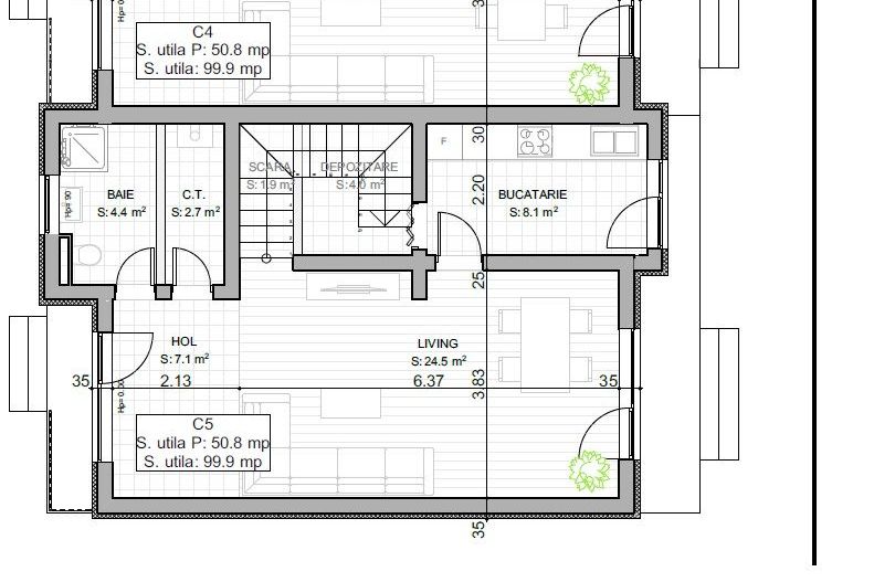 Braytim | Case insiruite | 4 camere | Strazi asfaltate | Comision 0% - Poză 23