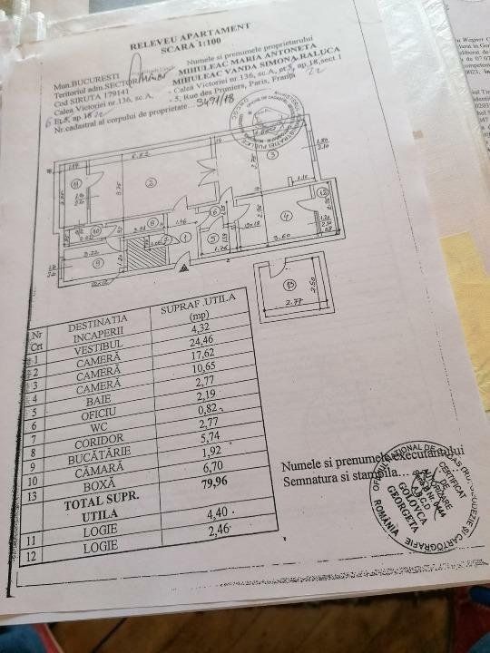 ap. 3 camere 2 bai 2 balcoane 2 scari 2 lifturi Calea Victoriei Biserica Amzei - Poză 16