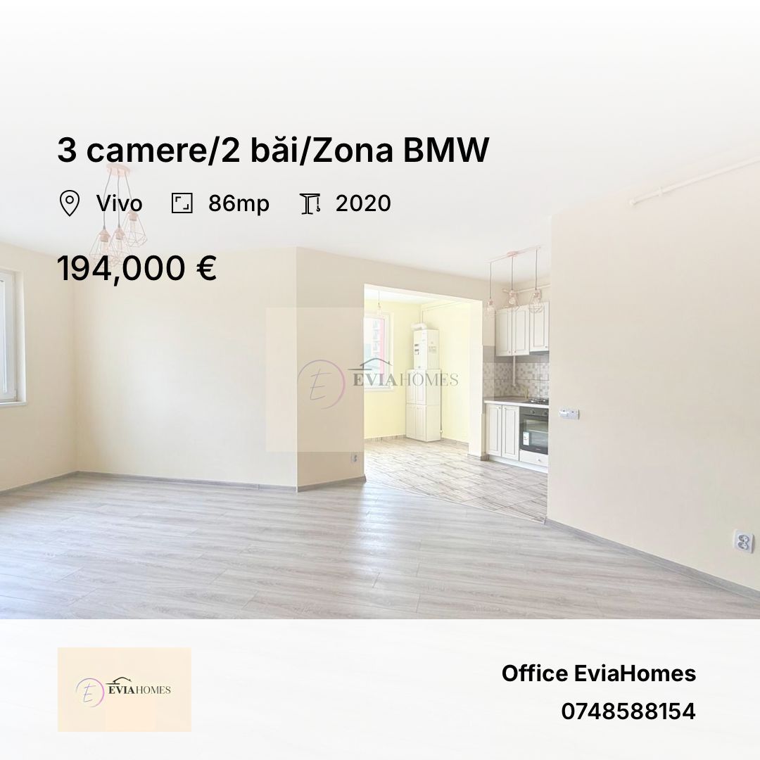 3 camere/2 băi/Zona BMW - Poză 1
