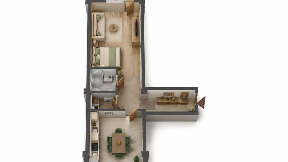 INVESTIȚIE | 1 CAMERĂ – 53,1 m² | CIOCANA, GINTA LATINĂ - Poză 11