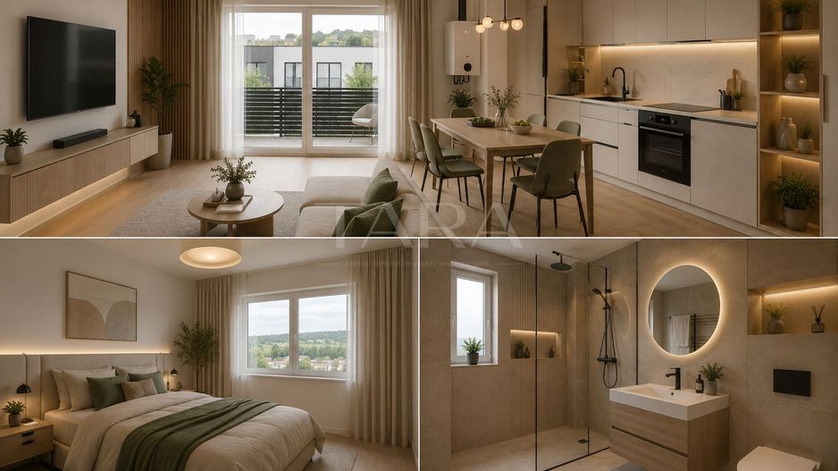 Pret avantajos! Vanzare apartament cu terasă și view spre Cluj, Baciu. - Poză 1