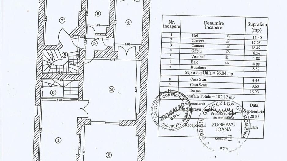Casă interbelică de închiriat – Str. Barbu Văcărescu nr. 33 - Poză 43