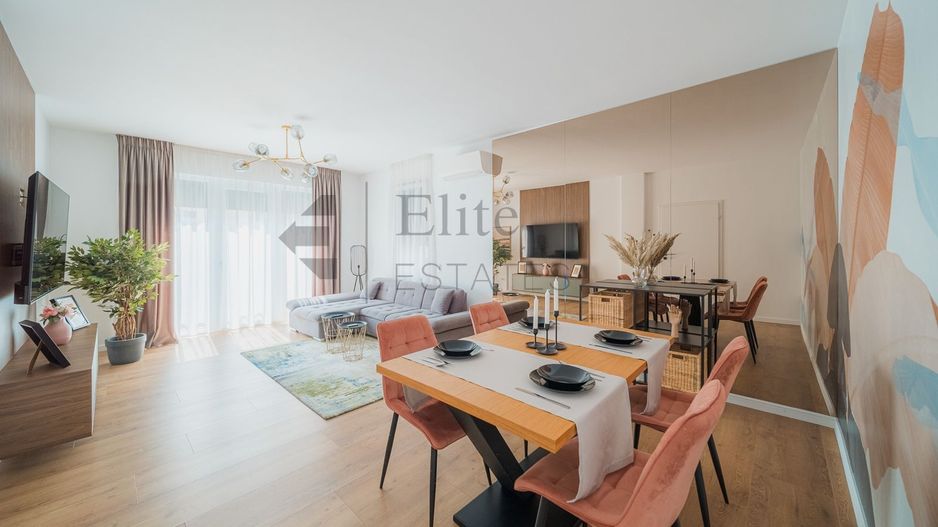 Apartament modern cu 3 camere de închiriat – complet mobilat și utilat - Poză 3