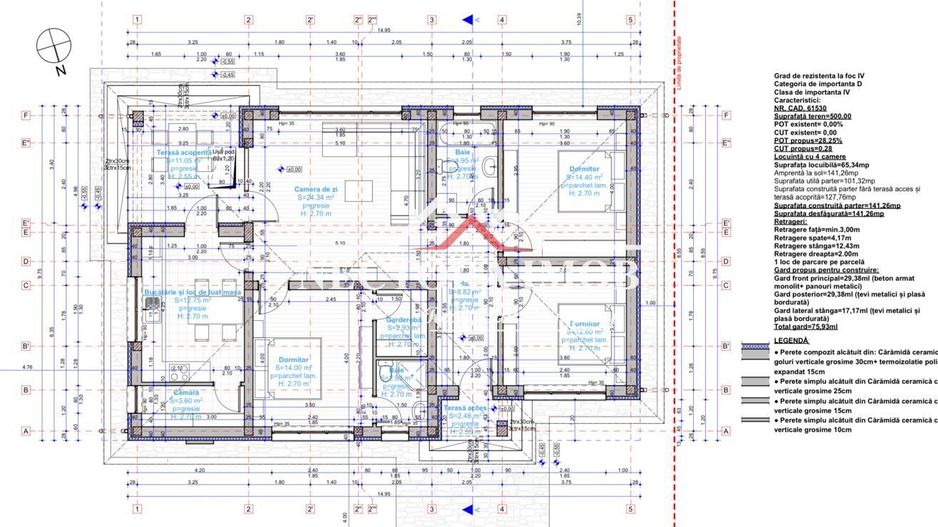 NECTORA IMOB-Casa semifinisata/la cheie Santandrei, 4 camere, 2 bai - Poză 18