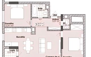 Vânzare, apartament, 2 odăi + living, bd. Cuza Vodă, Botanica - Poză 7
