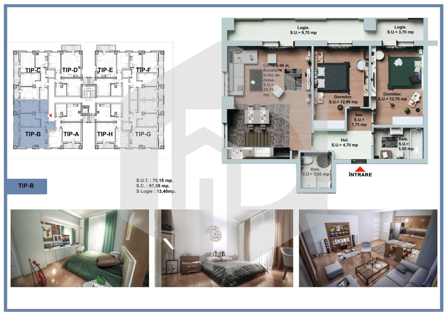 Zona De Vest - Apartament 3 camere - Decomandat - 0% Comision - Poză 6