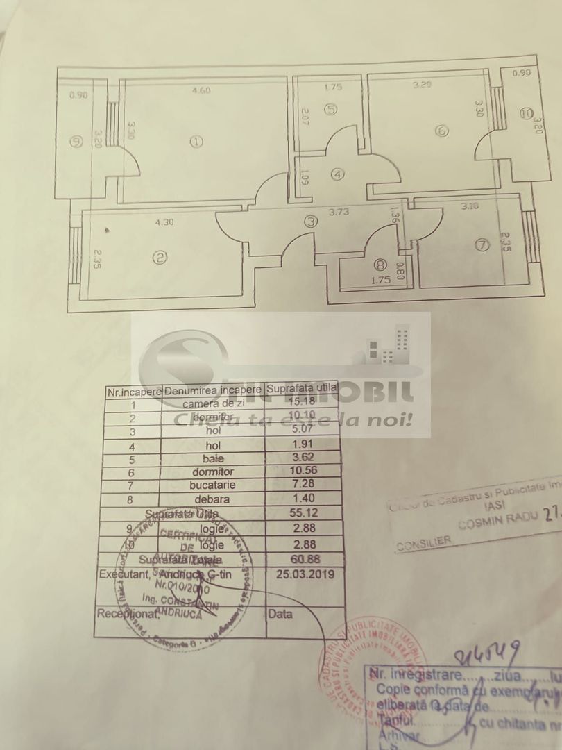 Ap 3 camere, decomandat - Podul de Piatra - 107.000 Euro - Poză 8