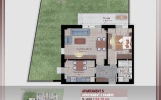 Apartament 2 camere cu gradina 77 mp Theodor Pallady - Poză 1