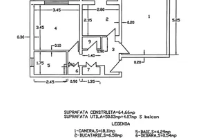 Apartament cu 2 camere, ETAJ 2, mobilat și utilat, VASLUI - zona CARTIER; - Poză 14