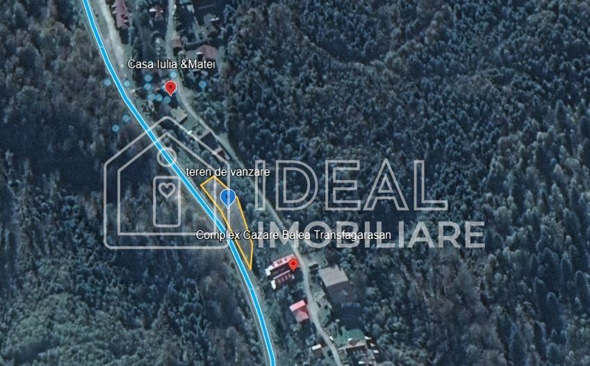 Teren intravilan 1.113 mp – deschidere la DN7C și Râul Bâlea – Cârțișoara - Poză 3