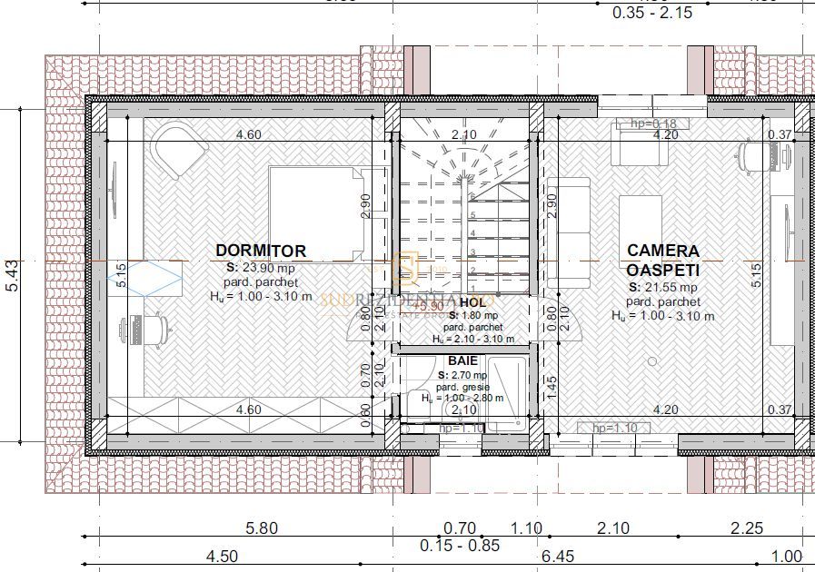 Vila moderna cu 5 camere, P+1+M, acces metrou Berceni - Poză 7