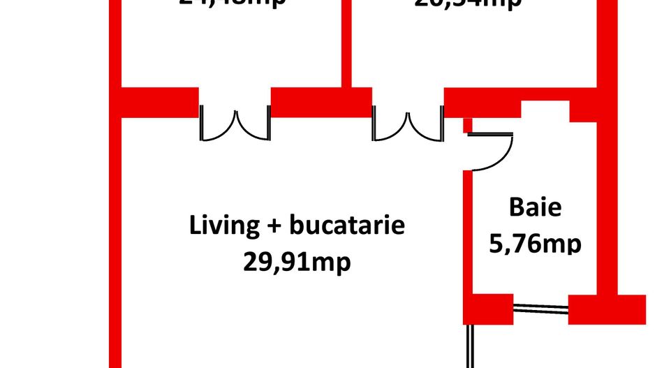 Inchiriere 3 camere  ultracentral, str. Iuliu Maniu, Oradea - Poză 14