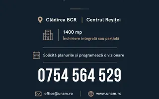 Spatii disponibile de închiriat | 246 - 1.400 mp | Resita Centru - Poză 16