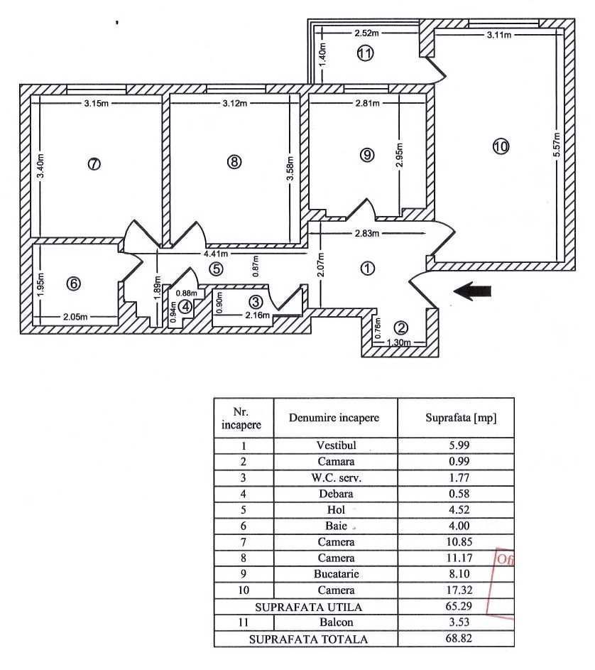 Apartament 3 camere zona Bd. Chisinau - Basarabiei - Poză 8