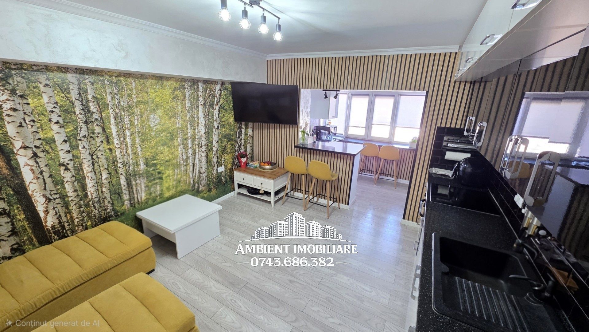 Apartament cu 3 camere, etaj 2, mobilat și utilat, VASLUI zona Crucea-Gării; - Poză 3