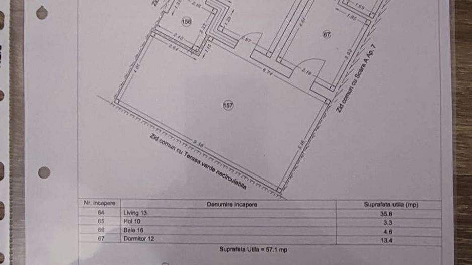 Tomis Park 2 cam terasa 108m mobilat utilat - Poză 1