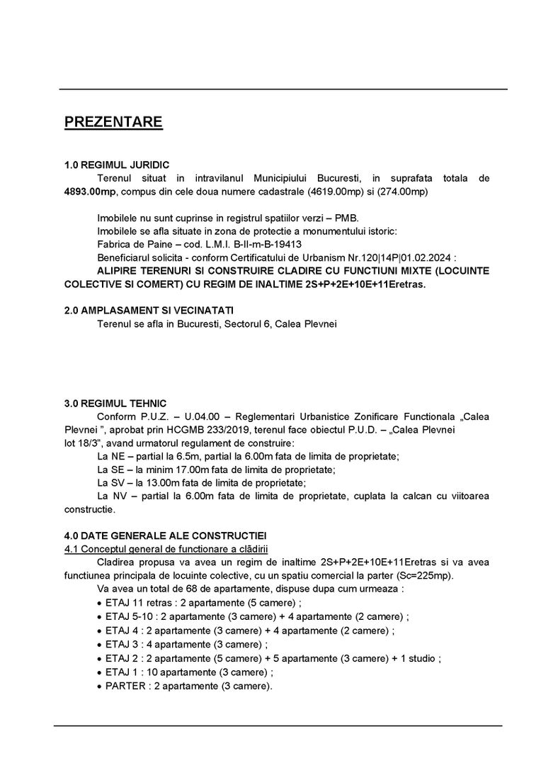 Teren cu Autorizatie de Construire | Calea Plevnei | 68 apartamente - Poză 19