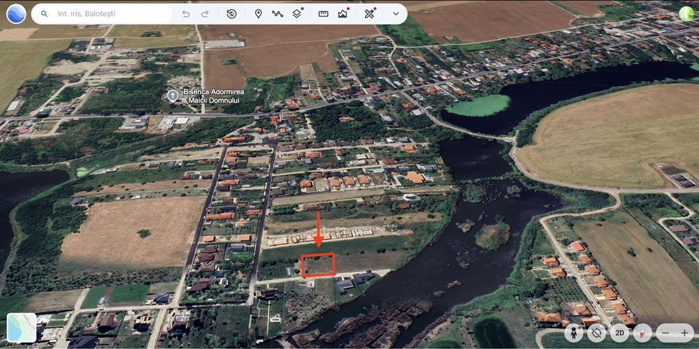 Teren intravilan 540mp  Balotesti Lac - Poză 5