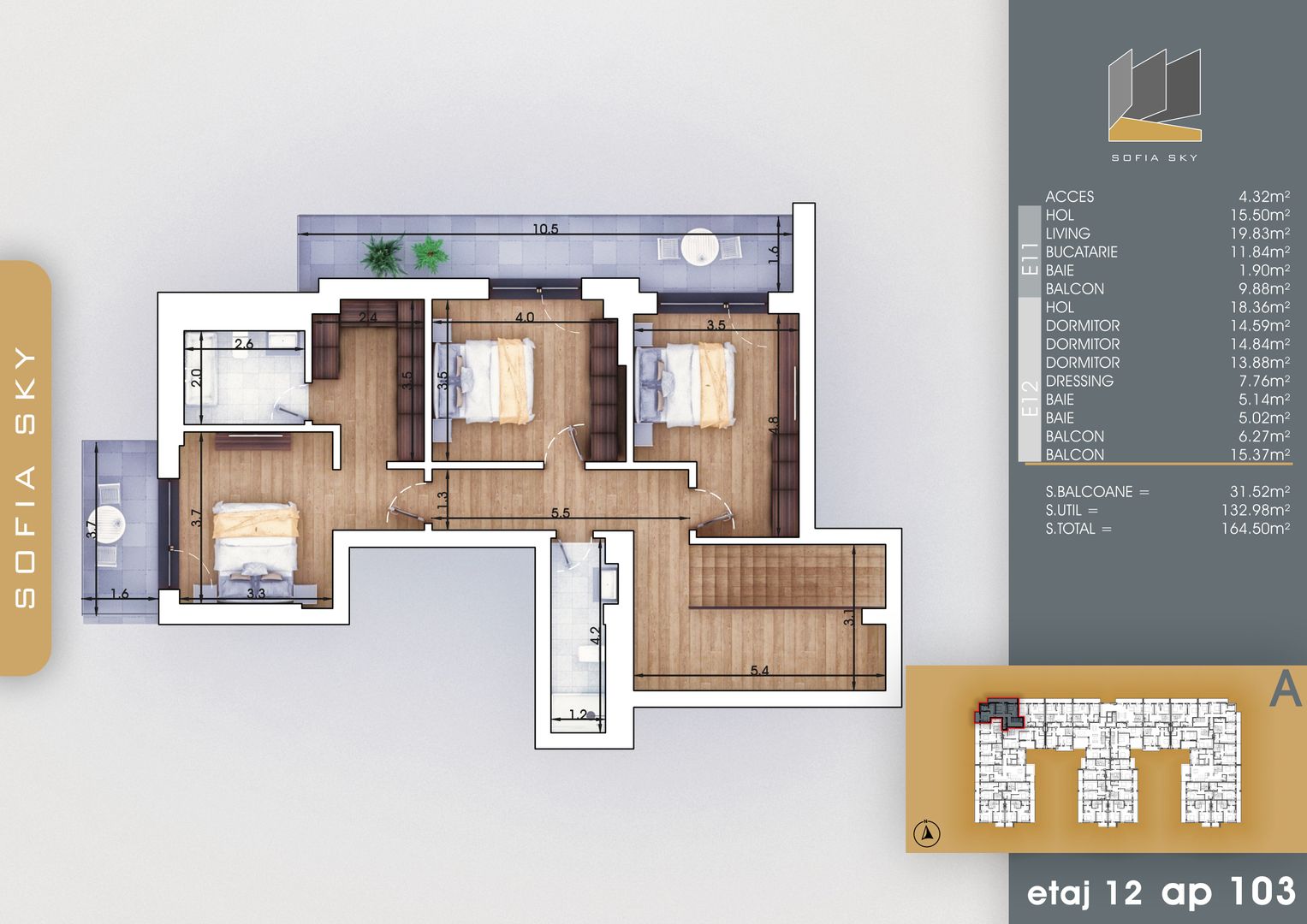 4 camere duplex finalizare rapida 7 minute Metrou N Teclu - Schiță 10