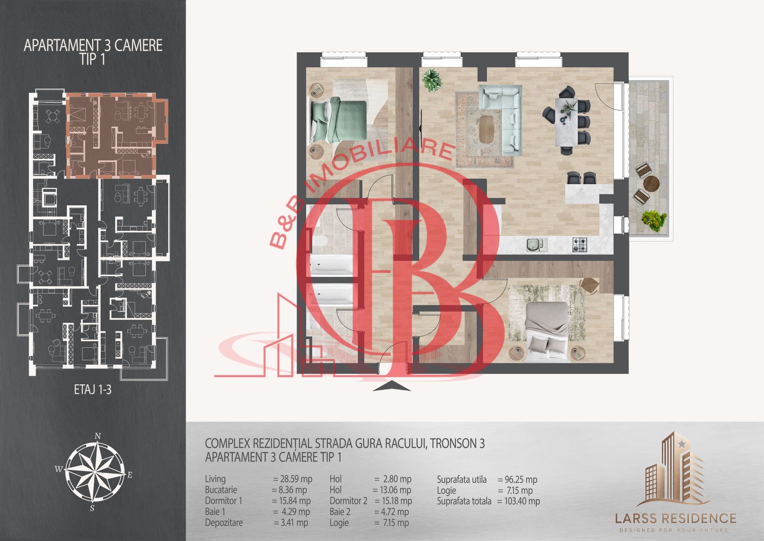 3 camere  700 metri de  Metrou Nicolae Teclu - Schiță 12