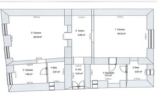 Apartament ultracentral 3 camere 91 mp utili 2 bai pe Mitropoliei - Poză 10