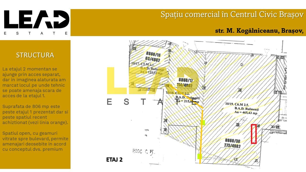 Spatiu comercial de inchiriat, 1974 mp utili, Centrul Civic Brasov! - Poză 6