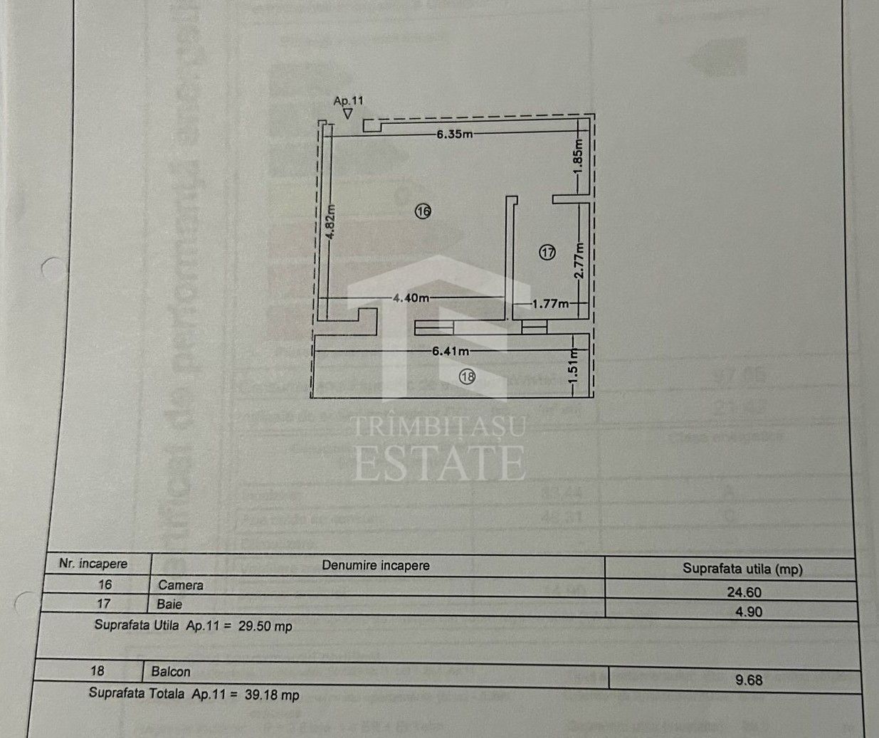 Studio cu loc parcare zona Mamaia Sat - Navodari 250m de plaja - Schiță 9
