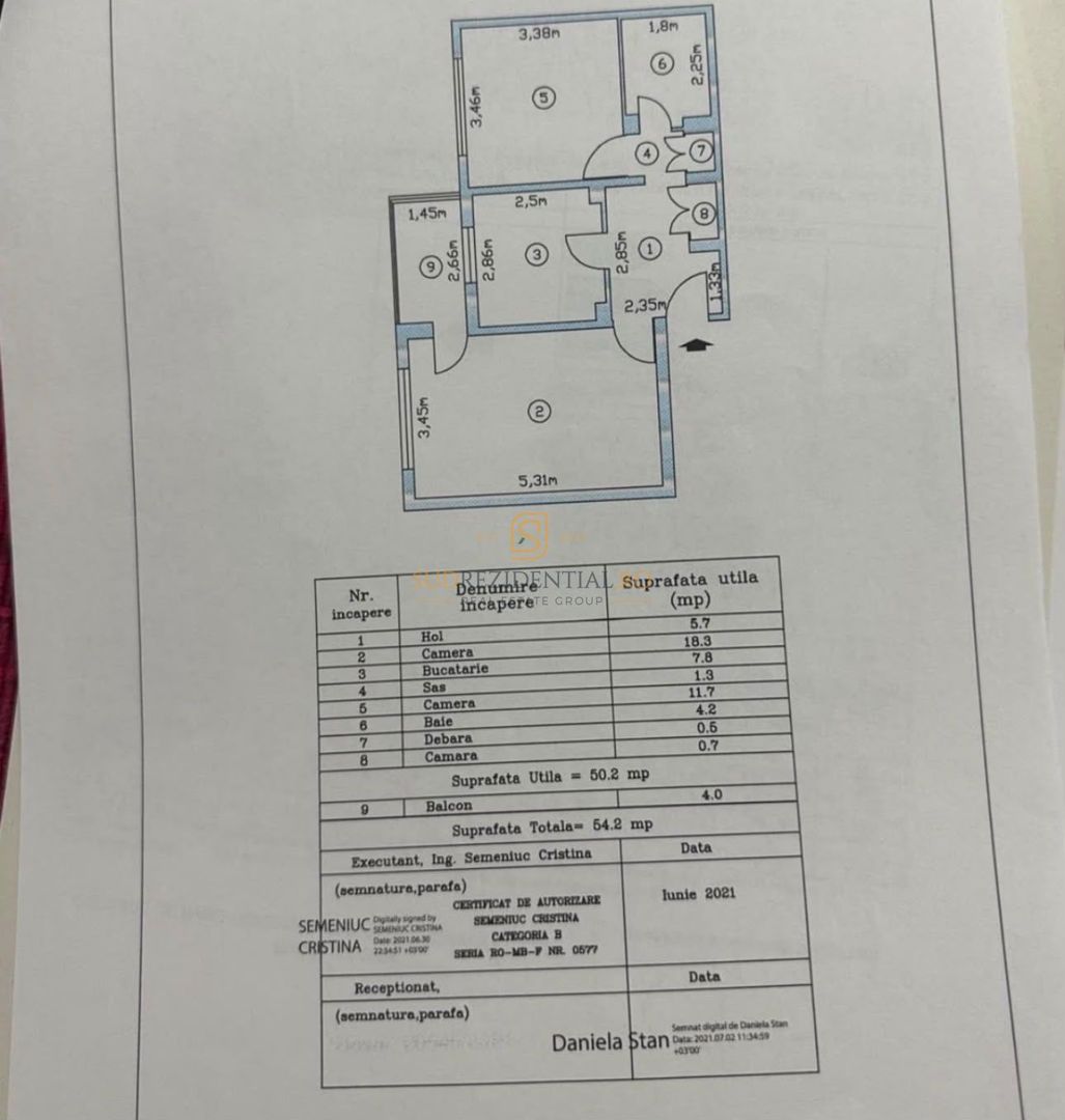De închiriat – Apartament 2 camere decomandat | 54 mp, Sos. Salaj - Poză 6