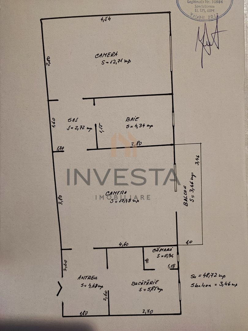 Apartament 2 camere zona Iulius Mall, Unirii! - Schiță 10