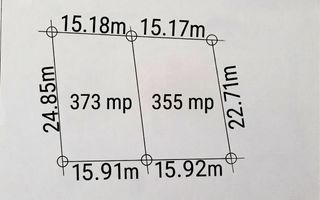Teren de vanzare 355mp-in spate la Metro-Utilitati in fata-vecini - Poză 7