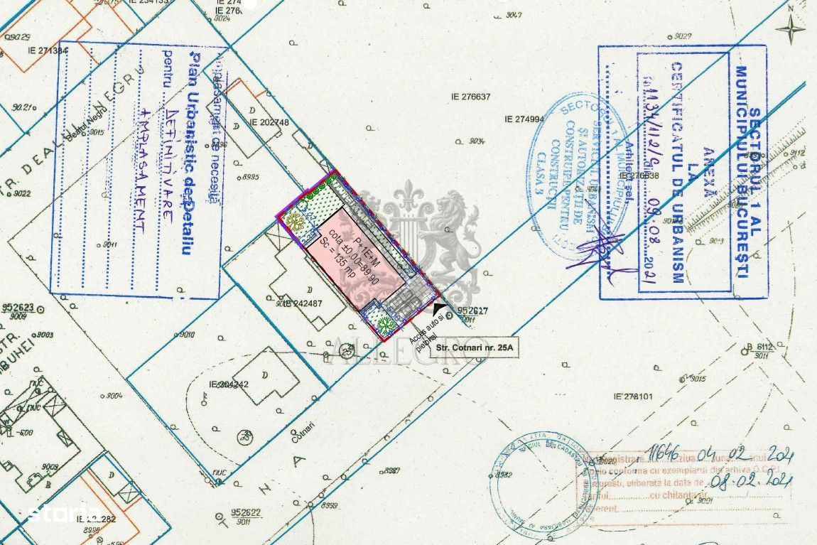 Teren Zona Straulesti | Padure  | 317 mp | PUD Emis | Proiect AC - Schiță 8