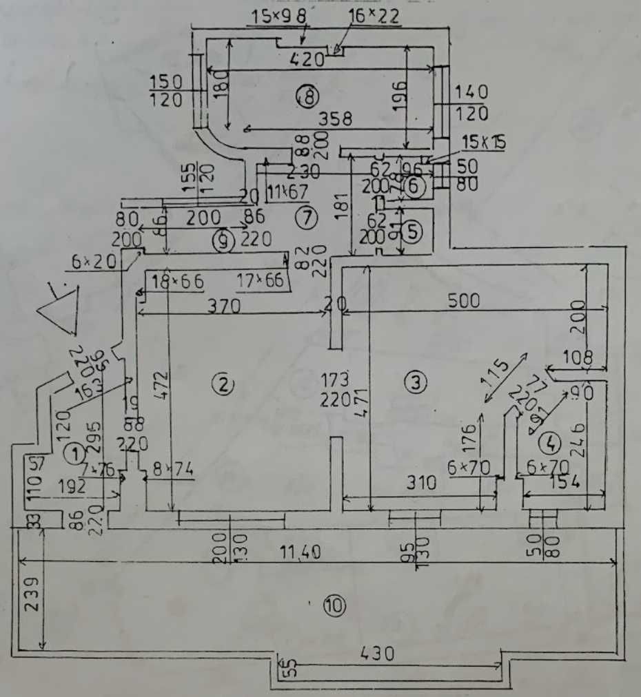 Apartament Modern 2 Camere Cu Terasa Si Centrala | Romana - Schiță 8