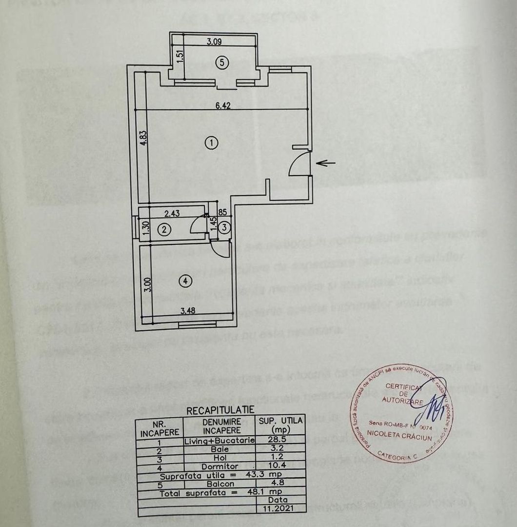 De vanzare Apartament 2 camere, Central, Parc carol Academia Ferdinand - Poză 9
