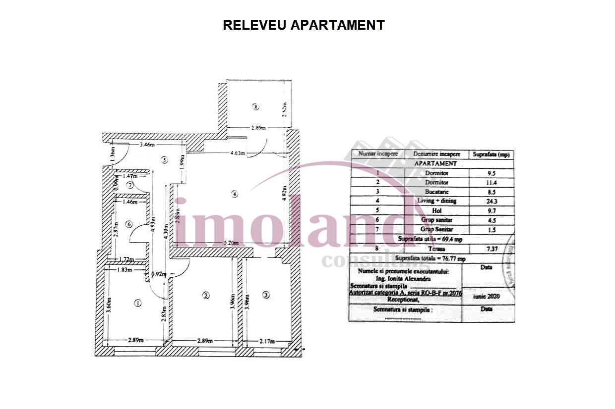 Apartament - 3 camere - vanzare - Floreasca-Barbu Vacarescu - Schiță 16