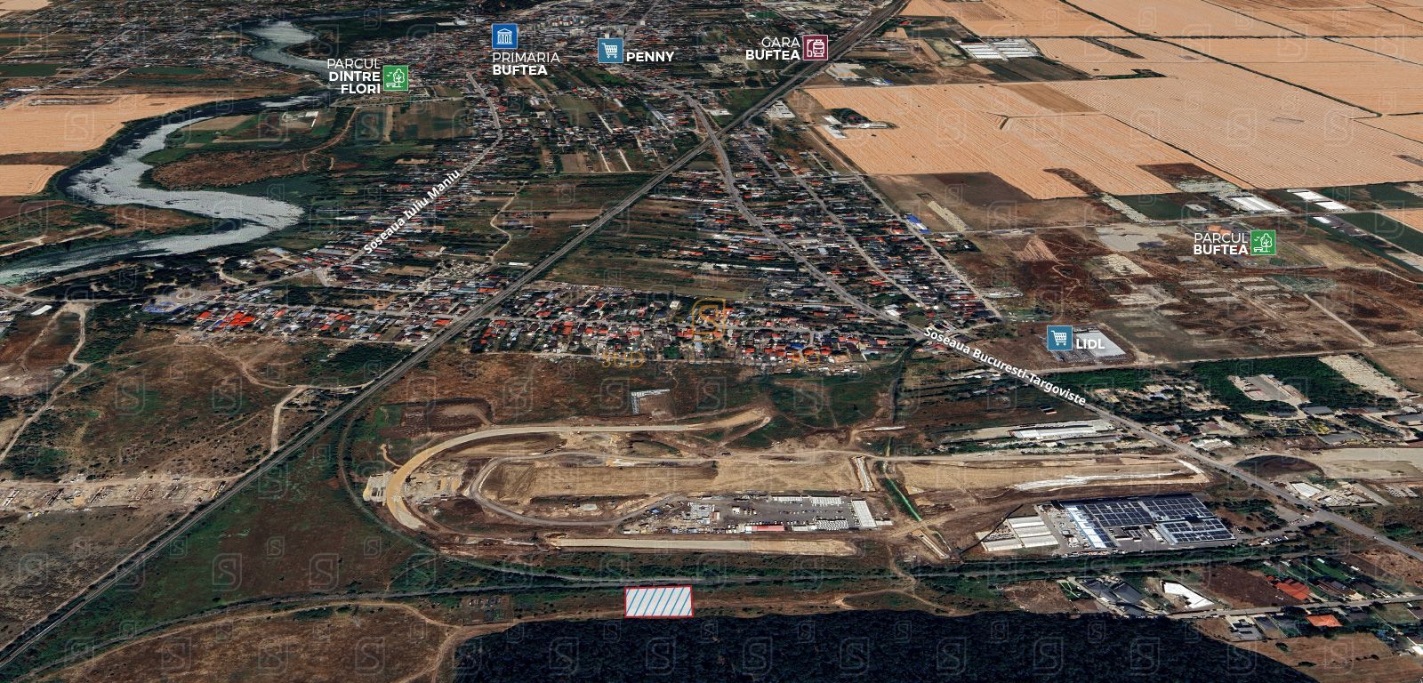 Teren de vânzare 10.028 mp – Mogoșoaia, lângă Pădurea Motoc - Poză 3