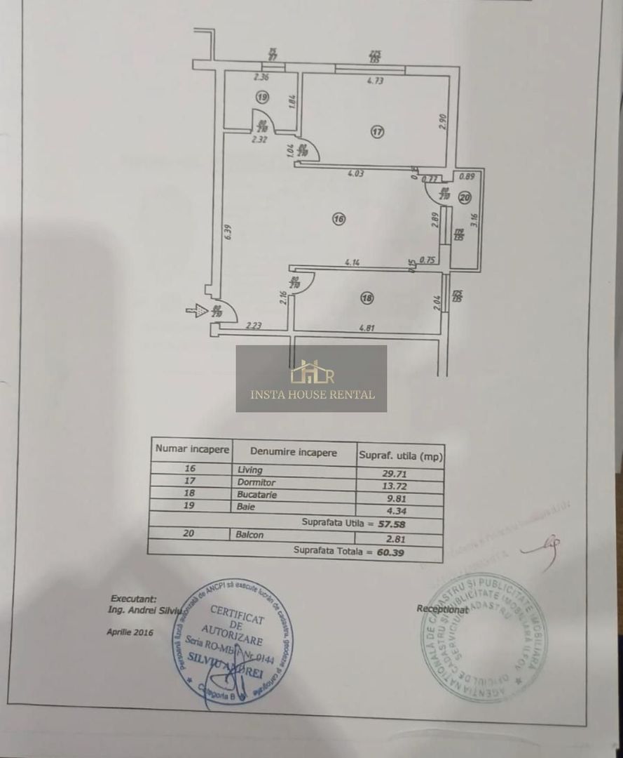 * 2 CAMERE 60MP CU LOC DE PARCARE - STRADA IERNII * COMISION 0% - Schiță 10