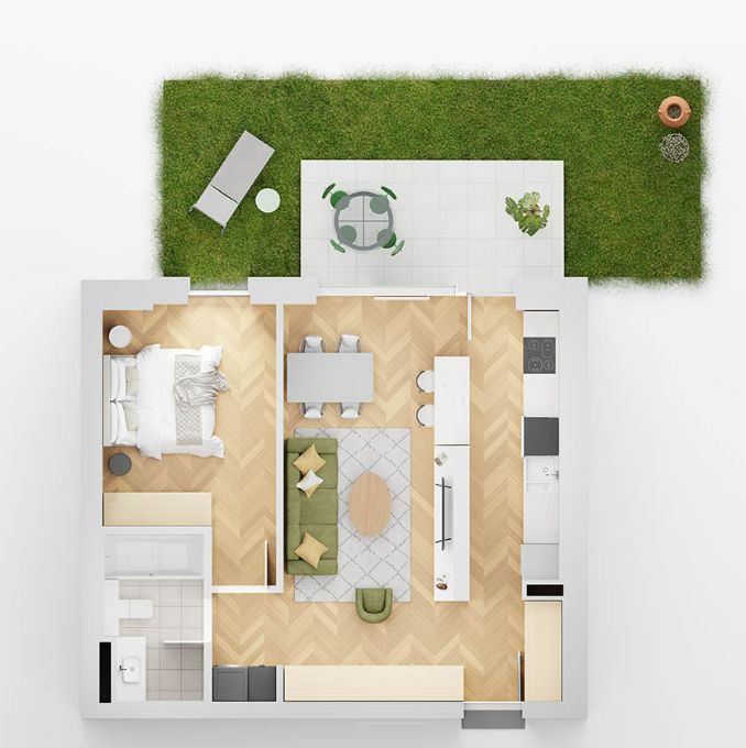 apartament 2 camera lakefield - Schiță 1