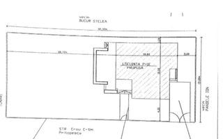 De vânzare – Teren 500 m² cu construcție existentă, Bulevardul Pipera - Schiță 2