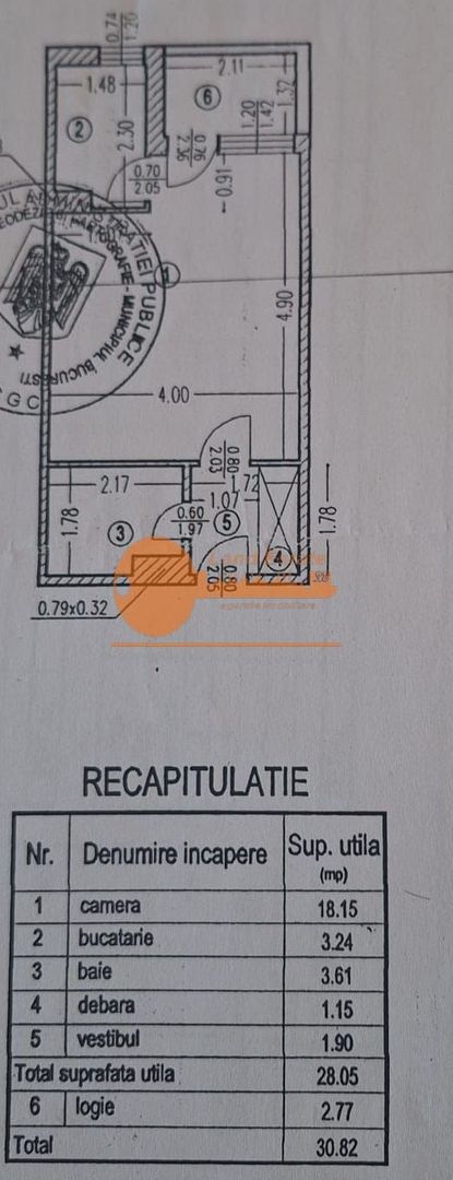 Garsonieră 31 mp | metrou Lujerului – 2 min | mobilată - Schiță 7