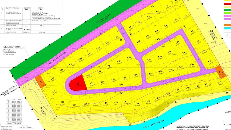 64 loturi | PUZ |  Acces lac |  Acces Padure | 38 121mp | Laguna Verde - Poză 4