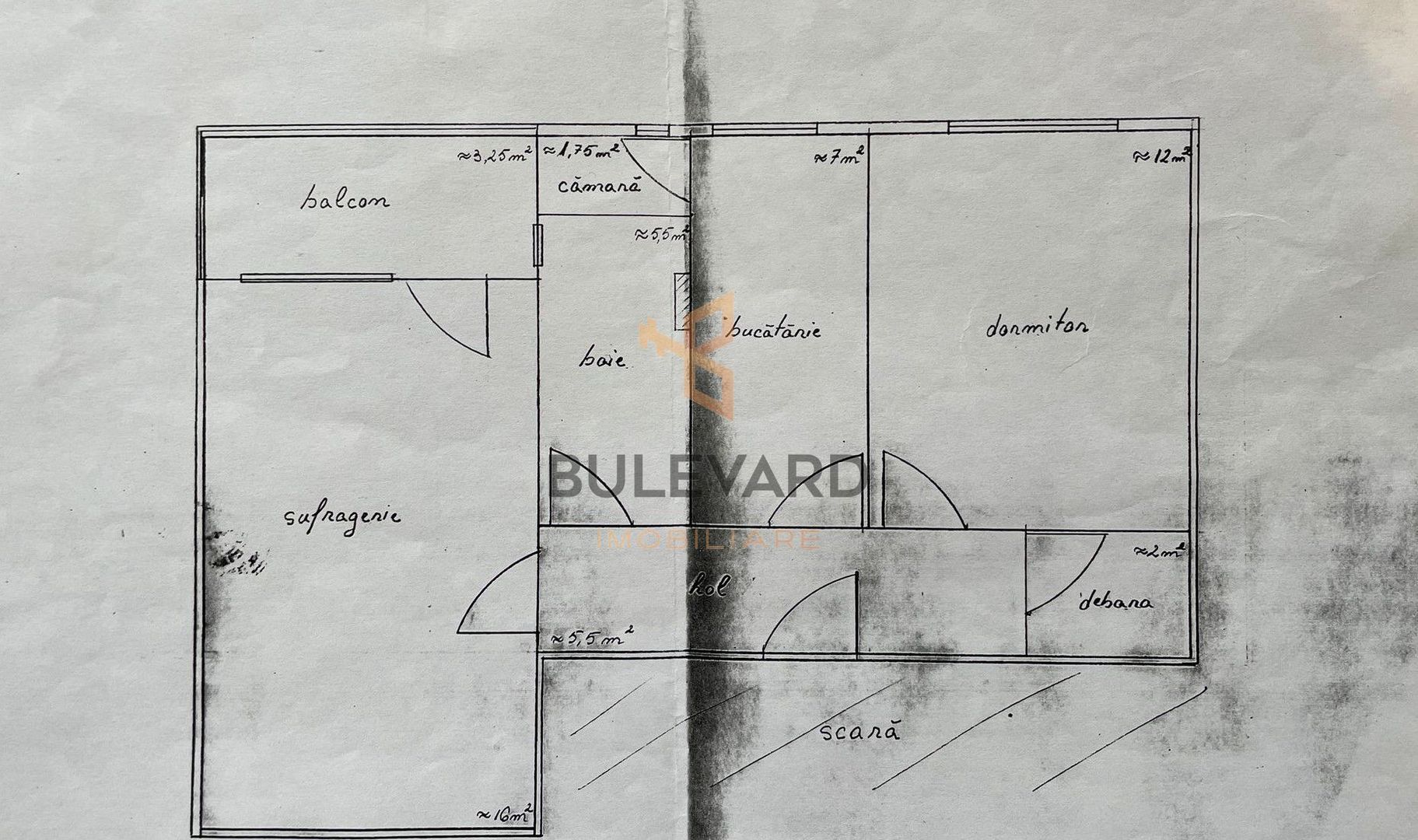 Apartament cu 2 camere decomandate in Gradini Manastur! - Schiță 11