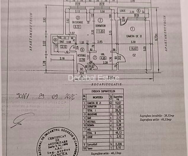 Metrou Obor-2 Camere Semi Decomandat 50mp Et1 Bloc Reabilitat - Schiță 11