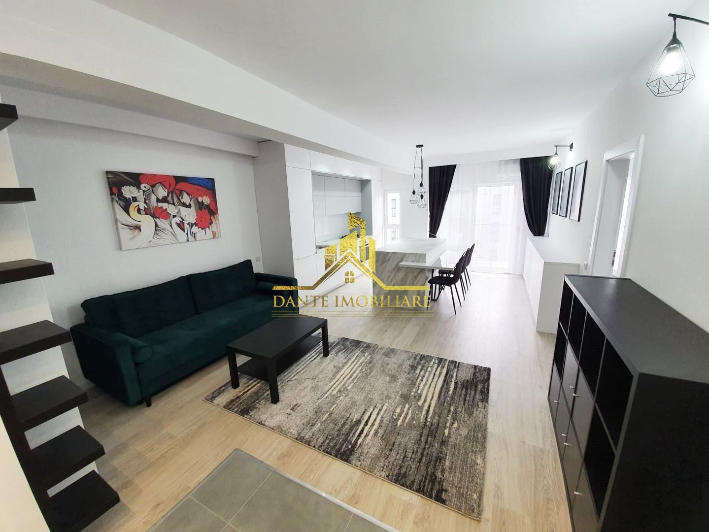 2 camere, mobilat modern, bloc nou, balcon, parcare, zona Marasti - Poză 1