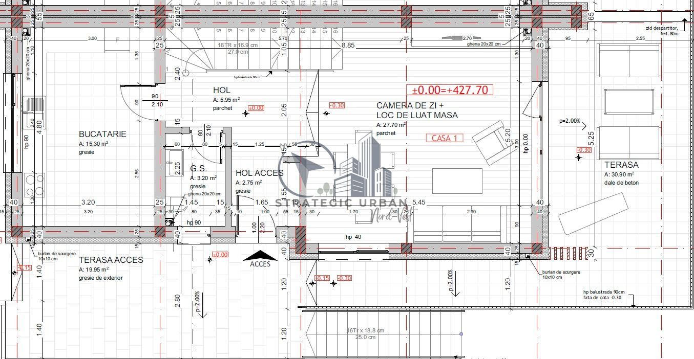 Duplex semifinisat, zona Vivo - Schiță 20