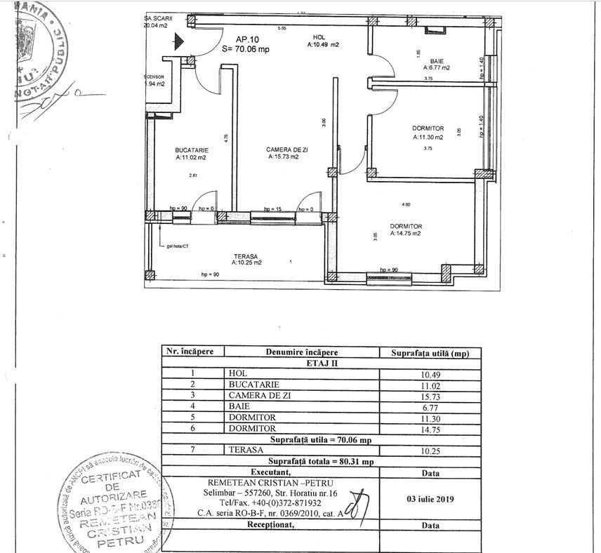 Apartament care bifează din prima tot ce contează! 3 camere, Sibiu - Schiță 17
