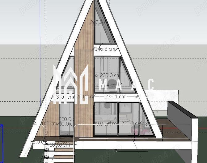 Cabană A-Frame | Porumbacu de Sus | 3 camere | 153 MPU | Castelul de Lut - Poză 10