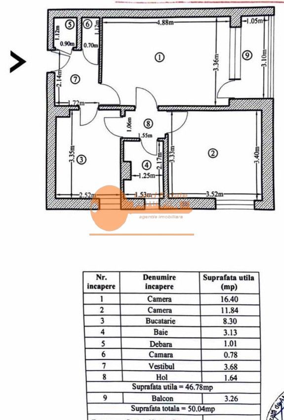 Apartament 2 camere | Drumul Taberei | Metrou Favorit - Schiță 9