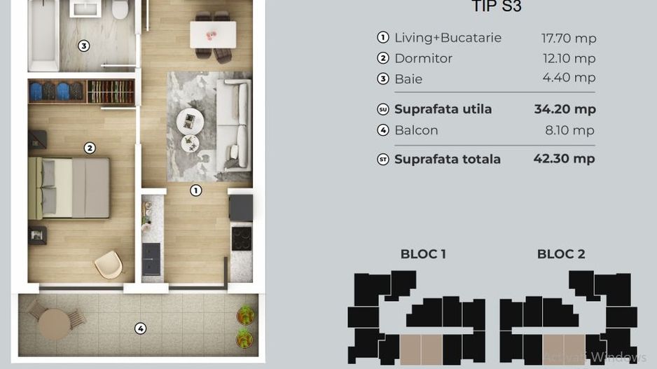 2cam studio-42.3mp/5min metrou Berceni - Poză 1