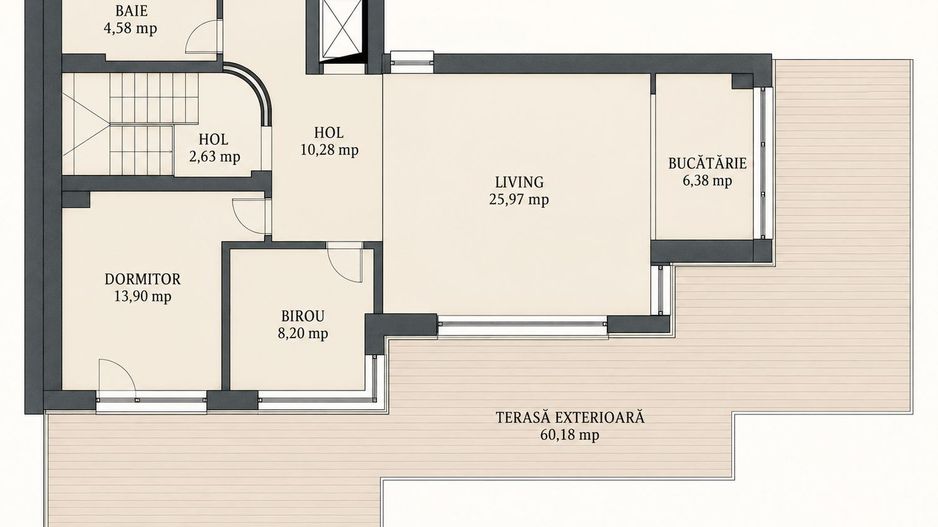 Apartament PREMIUM cu curte, terasă și lift cu acces direct în living - Poză 51